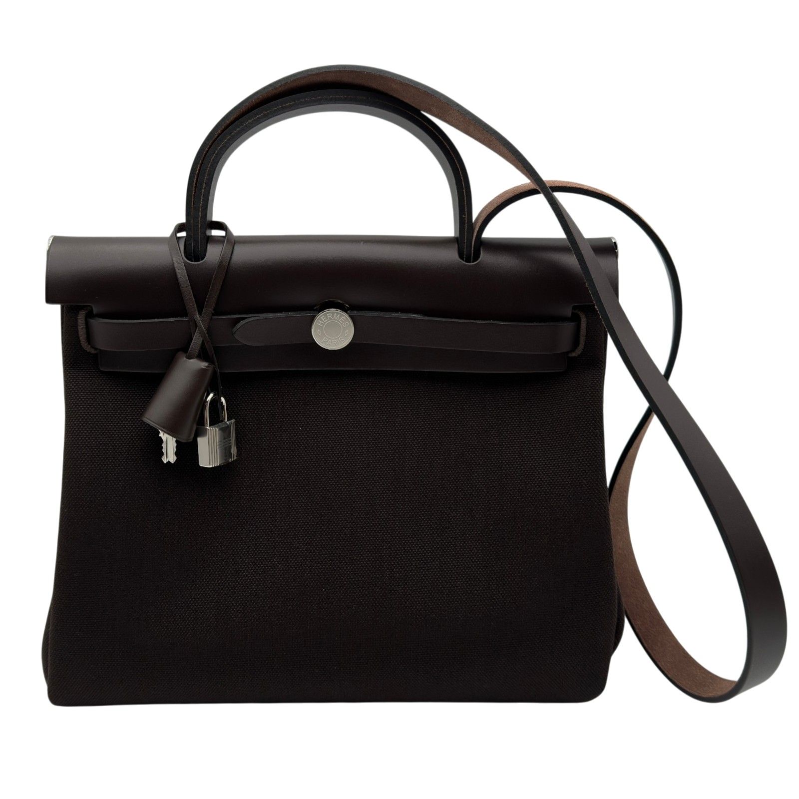 エルメス HERMES エールバッグジップPM K刻 エベンヌ シルバー金具 トワル/ハンター レディース ショルダーバッグ 249,750円
