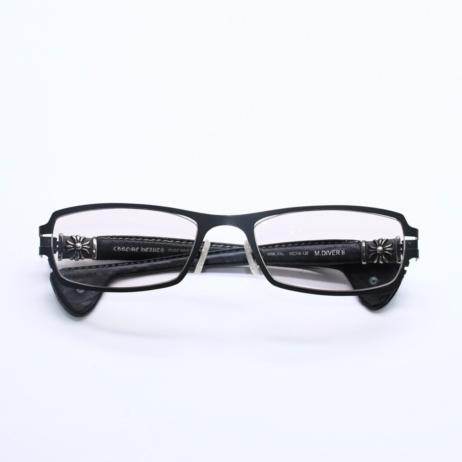 CHROME HEARTS クロムハーツ M.DIVER 2 CHプラステンプル レザー