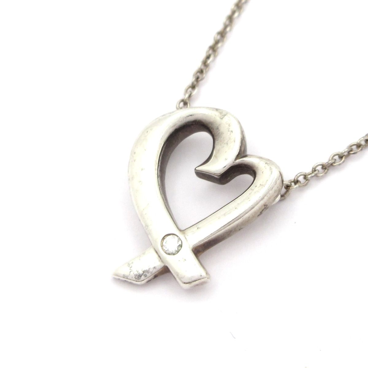 TIFFANY&Co.(ティファニー) ネックレス ラヴィングハート シルバー×ダイヤモンド 14,892円