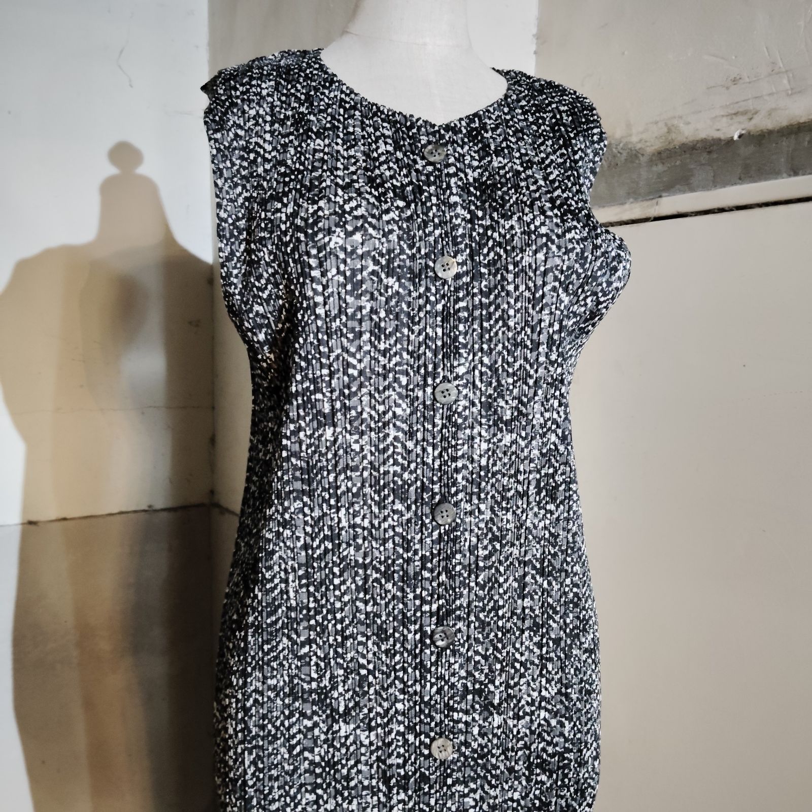 PLEATS PLEASE ISSEY MIYAKE 98ss まだらプリントワンピース