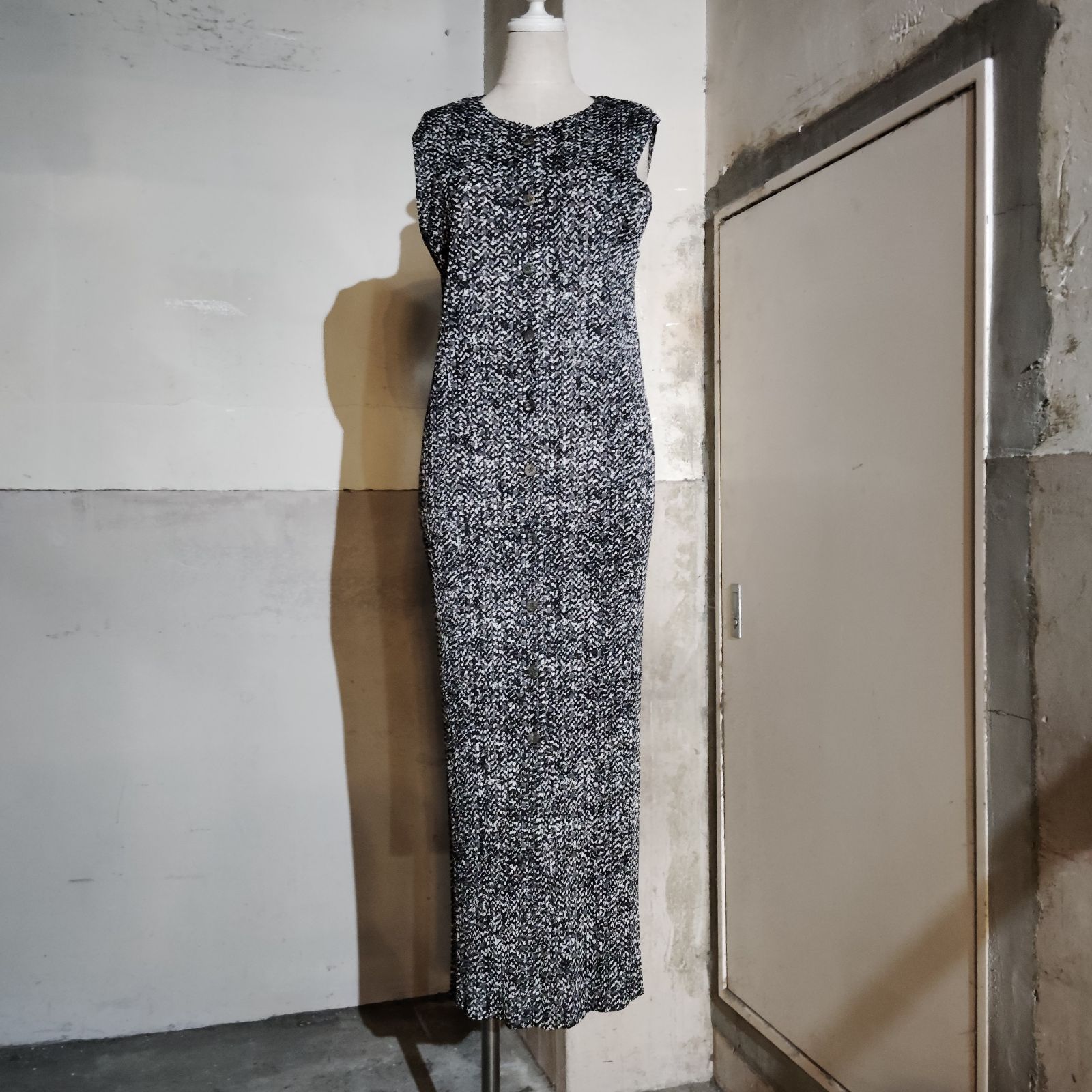 PLEATS PLEASE ISSEY MIYAKE 98ss まだらプリントワンピース