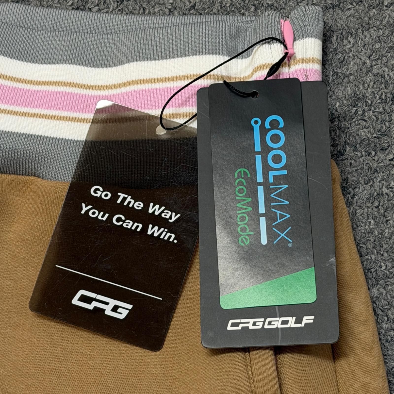 参考上代24200円 未使用 CPG GOLF ドライタッチショートパンツ 刺繡