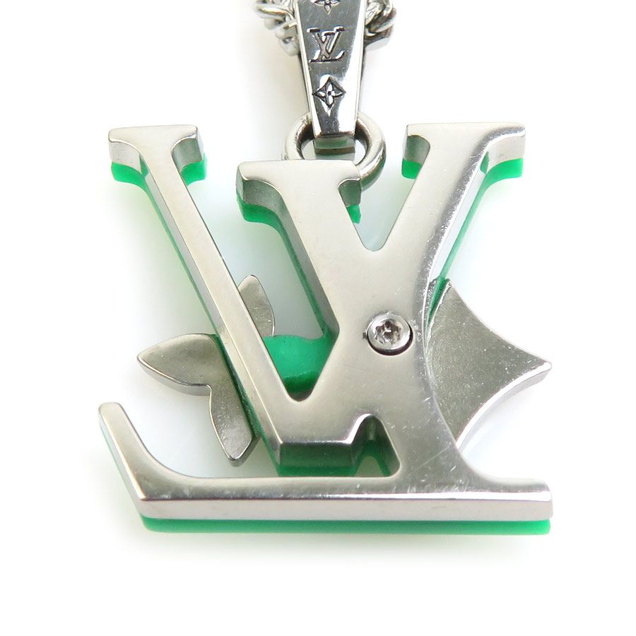 ルイ ヴィトン LOUIS VUITTON ネックレス ペンダント モノグラム ロウ