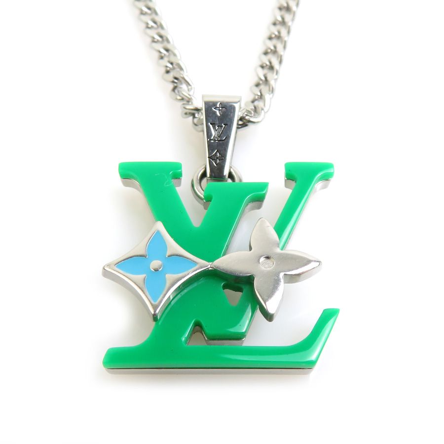 ルイ ヴィトン LOUIS VUITTON ネックレス ペンダント モノグラム ロウ
