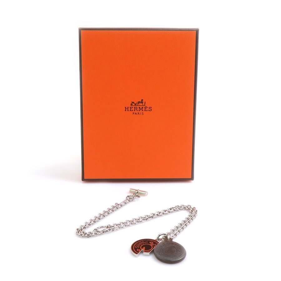 HERMES チャーム付きネックレス　カルーゼル エルメス HERMES ネックレス カルーゼル - メルカリ