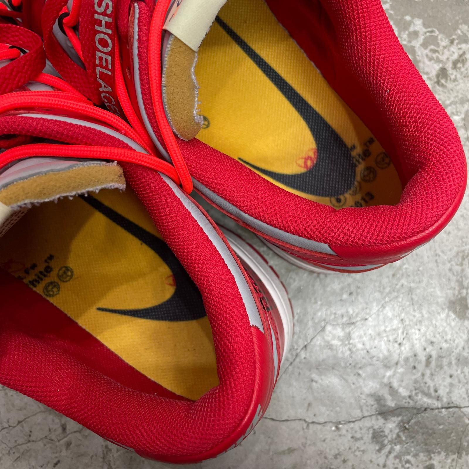 国内正規 NIKE × OFF-WHITE Dunk Low University Red ダンク