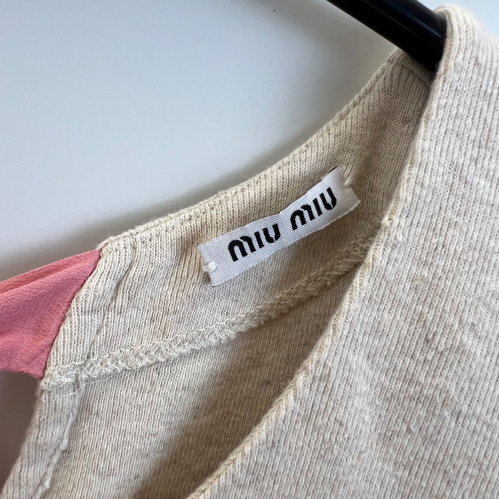 miu miu♡ミュウミュウ シルク フリル リボン カットソー シャツ MIU 
