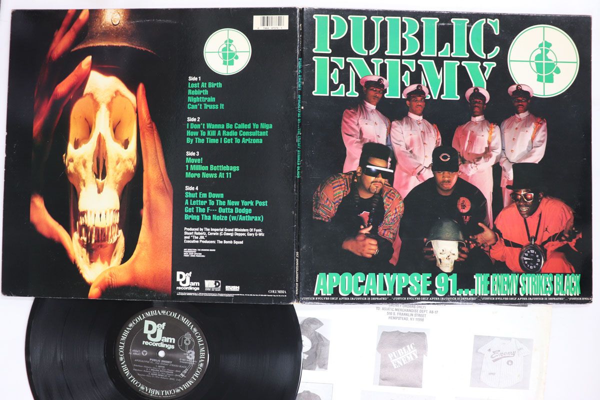 2LP Public Enemy Apocalypse 91... Enemy Strikes Black C247374 DEF JAM US Vinyl /00500