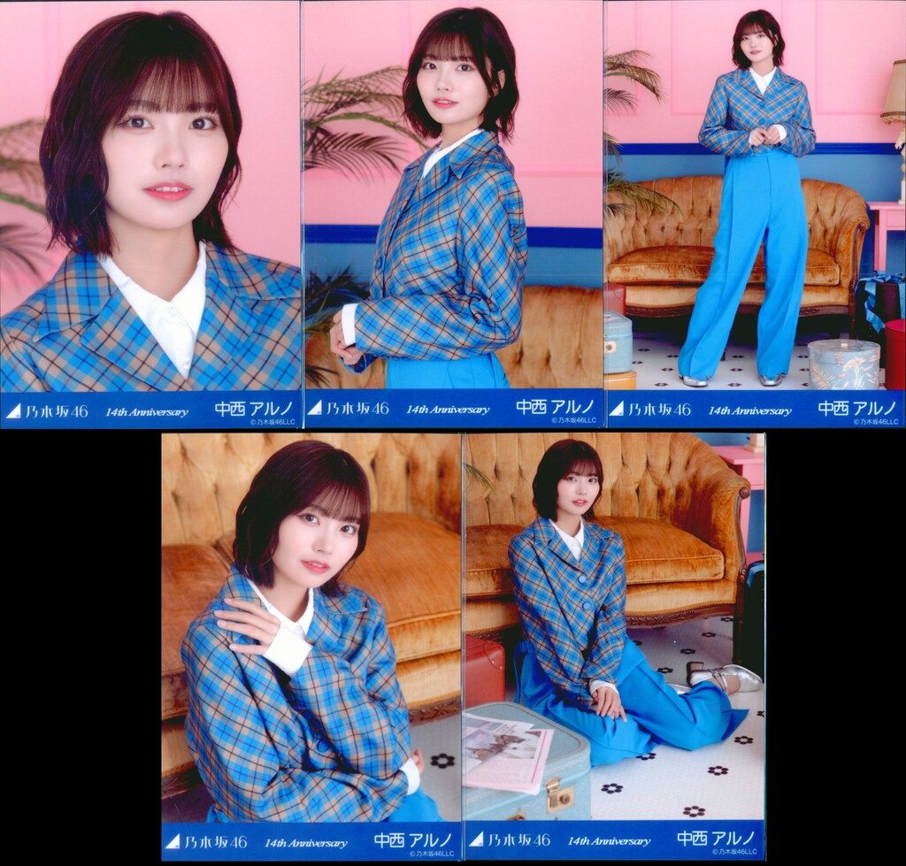 乃木坂46 2026年5月ランダム生写真 中西アルノ 14th Anniversary (14周年記念) 5枚コンプ
