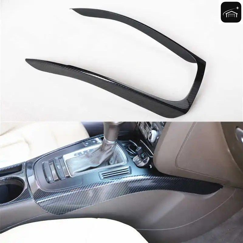 アウディ A4 A4L B8 A5 2009-2016 用カーセンターコンソール ギアシフトフレーム装飾カバー モディファイドスタイリング インテリアカスタ