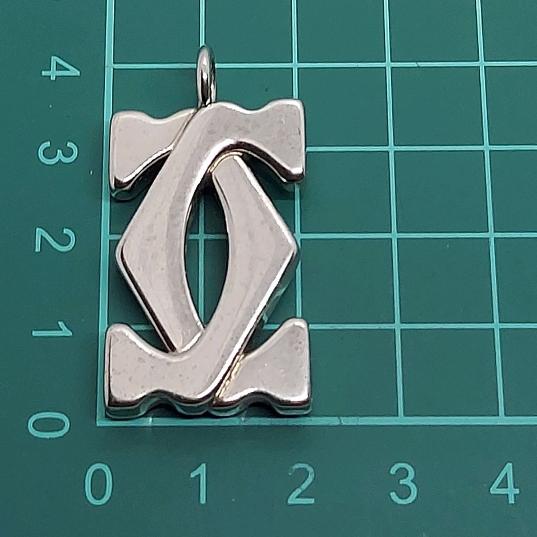 カルティエ ペンダントトップ 2C チャーム シルバー ネックレストップ