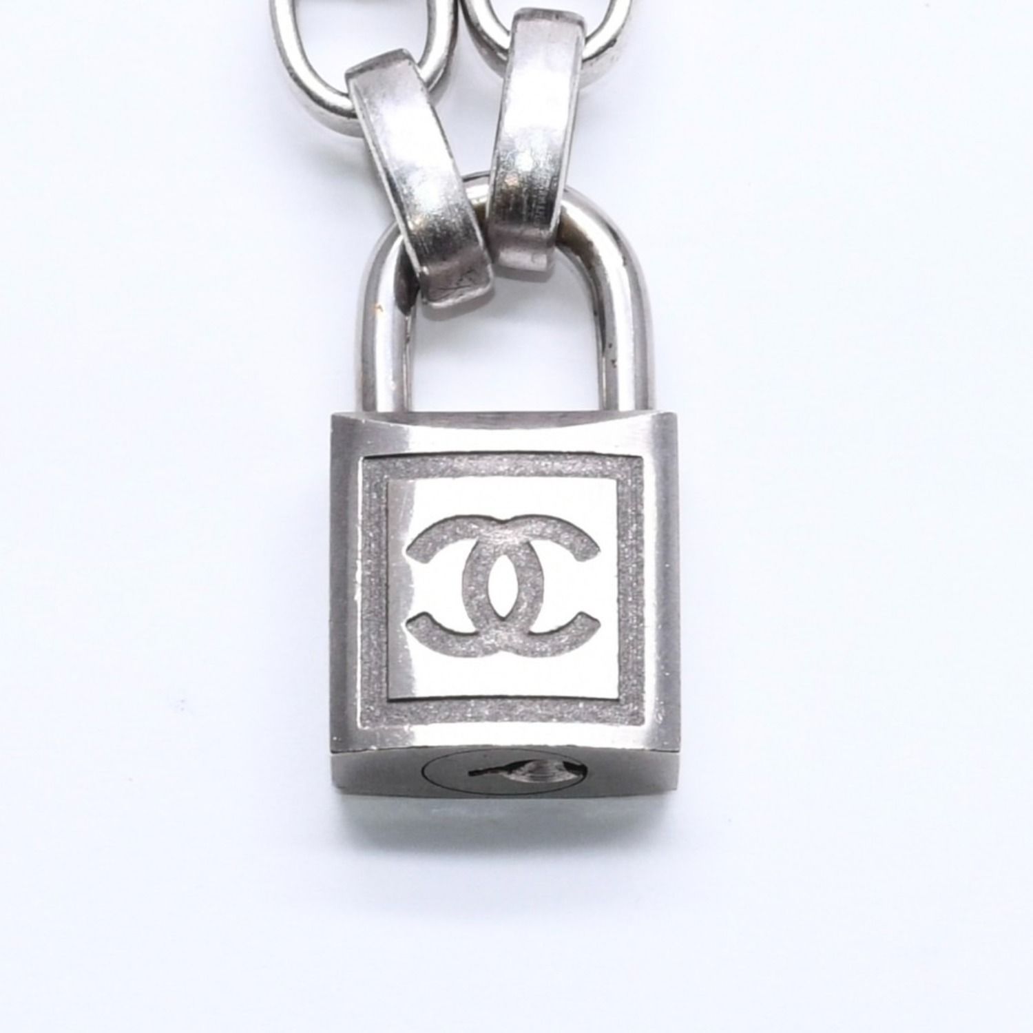 CHANEL シャネル ネックレス シルバーチェーン 南京錠 ココマーク