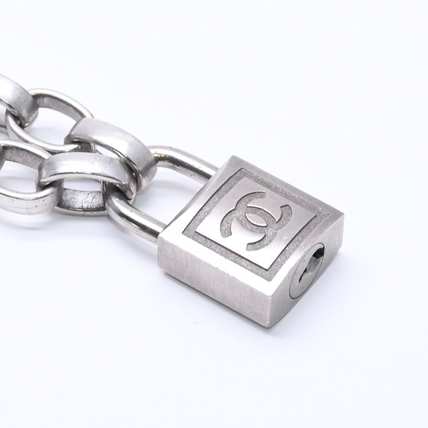 CHANEL シャネル ネックレス シルバーチェーン 南京錠 ココマーク