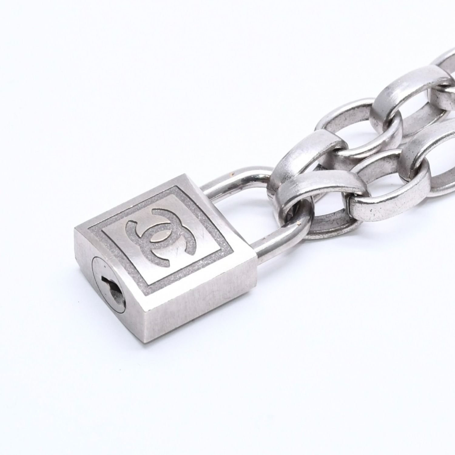 CHANEL シャネル ネックレス シルバーチェーン 南京錠 ココマーク