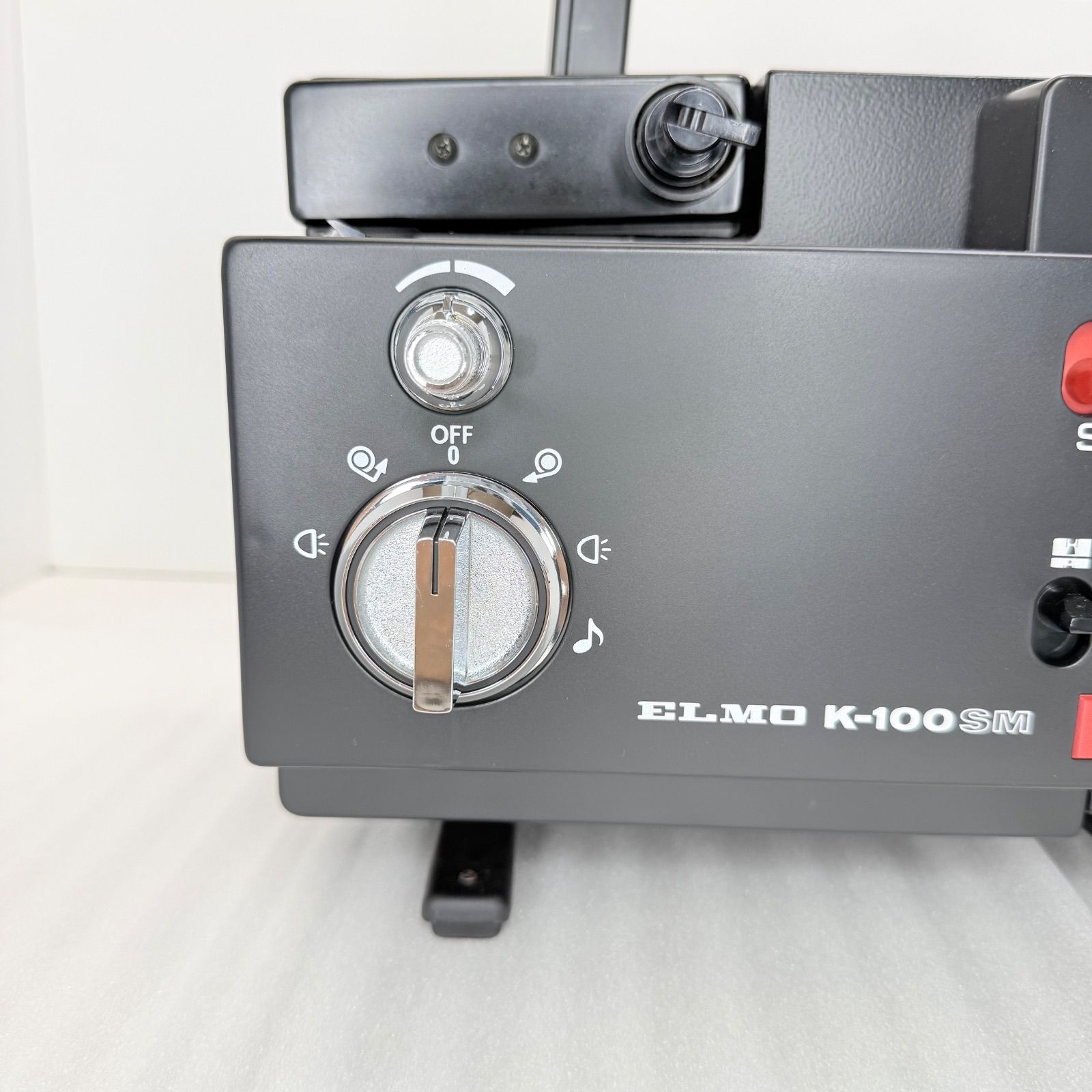 元箱・取説付】ELMO エルモ 8mm映写機 K-100SM 通電・ランプ確認済 E-3