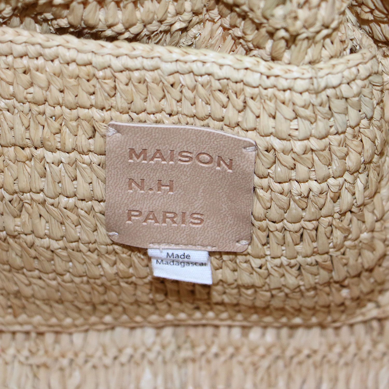 MAISON N.H PARIS メゾンエヌアッシュパリ バッグ ナチュラル ラフィア
