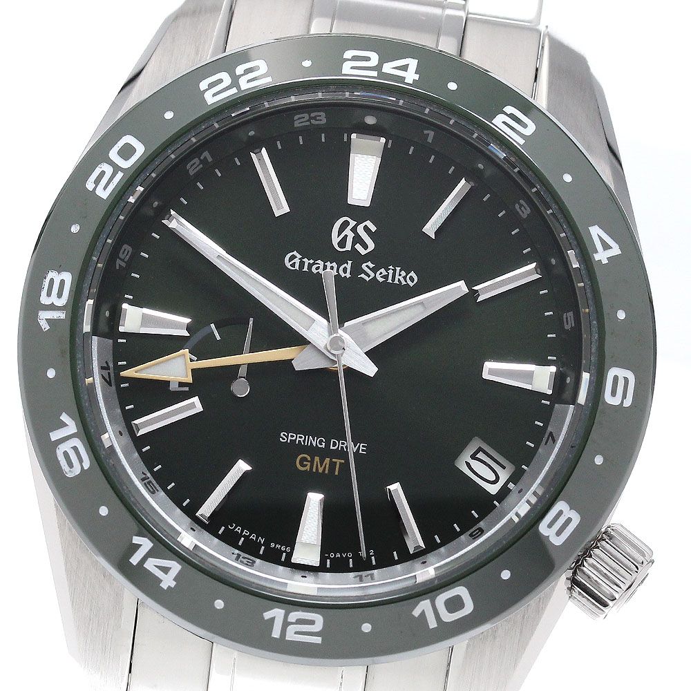 セイコー SEIKO 9R66-0BB0/SBGE257 グランドセイコー GMT スプリングドライブ メンズ 良品 箱・保証書付き_664911