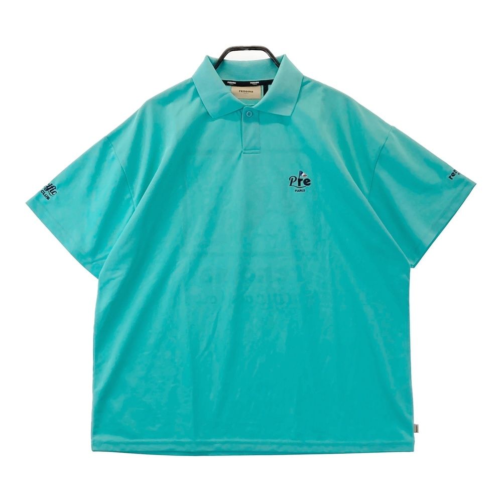 サイズ：XL RENOMA GOLF レノマゴルフ 半袖ポロシャツ ×Pacific GOLF CLUB ブルー系 [240101736739] ゴルフウェア メンズ ストスト