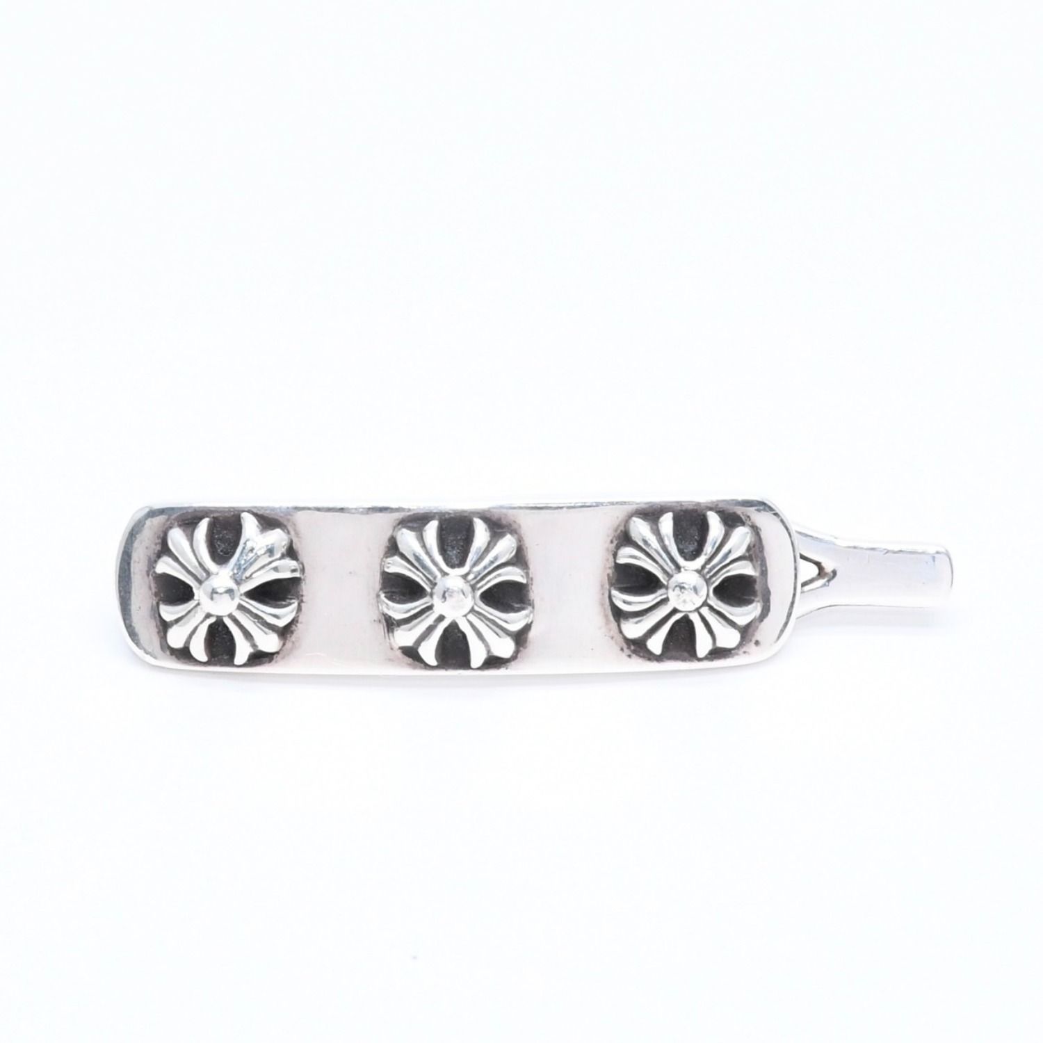 極美品 CHROME HEARTS クロムハーツ HAIR BARRETTE 3 CROSS ヘア
