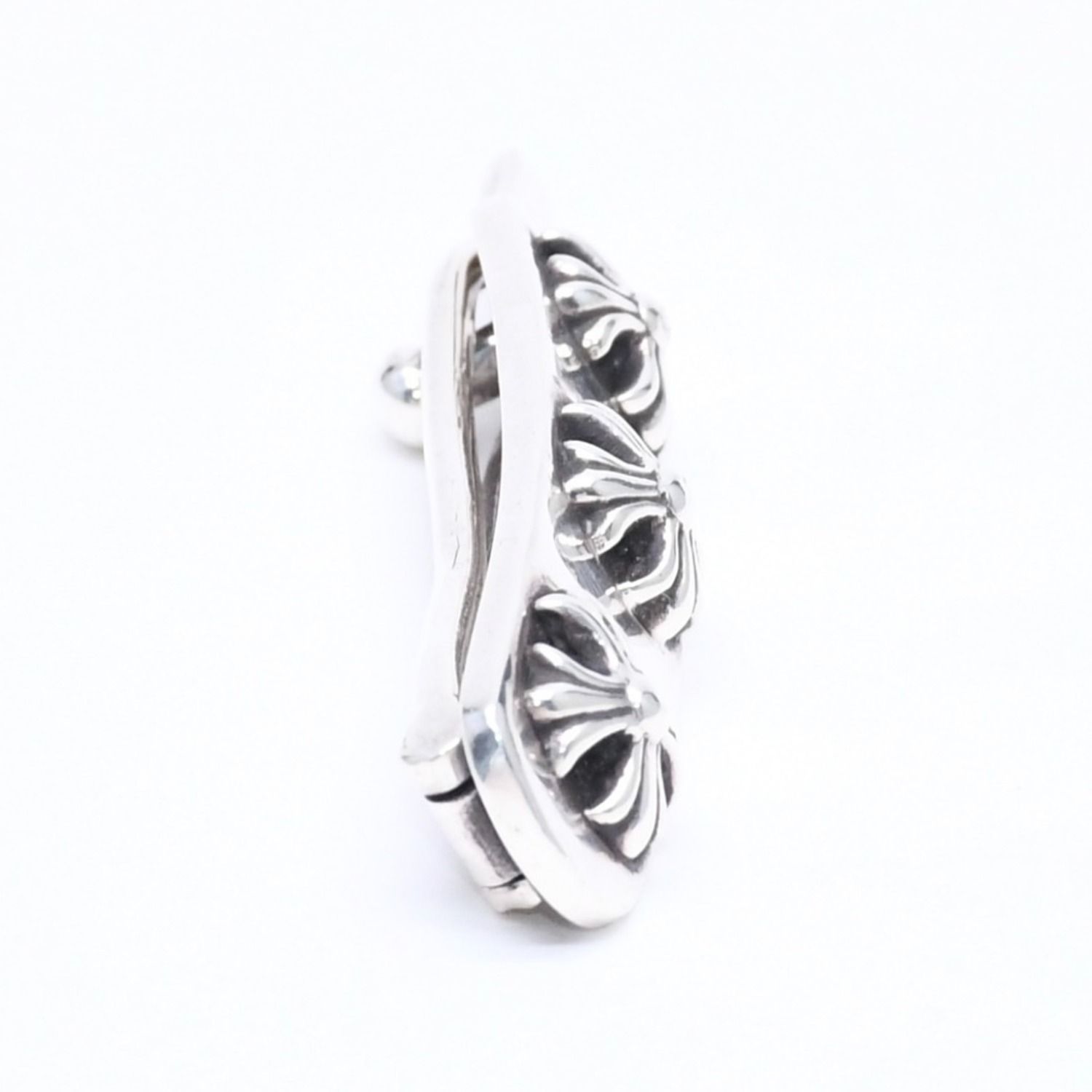 極美品 CHROME HEARTS クロムハーツ HAIR BARRETTE 3 CROSS ヘア