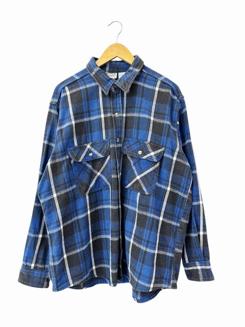 ファイブブラザー FIVE BROTHER VINTAGE 90s FLANNEL CHECK L/S SHIRT