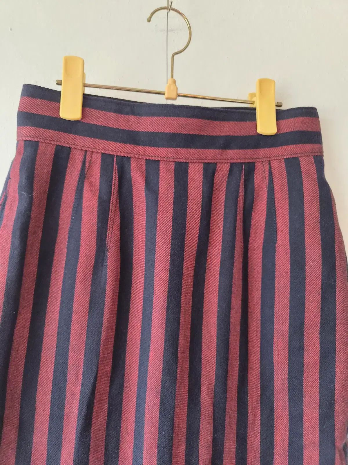 LUCKY CHOUETTE ラッキーシュエトゥ レディース ストライプウールスカート 36サイズ