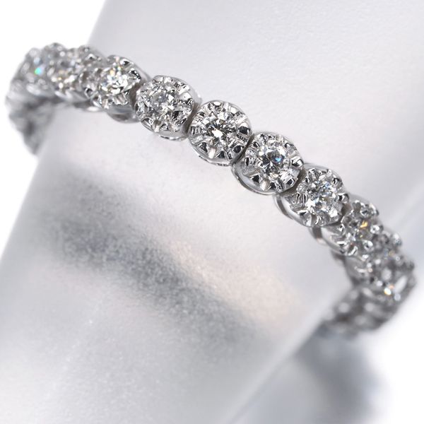 スタージュエリー リング ダイヤ ダイヤモンド 0.33ct フルエタニティ 11.5号 K18WG #195883