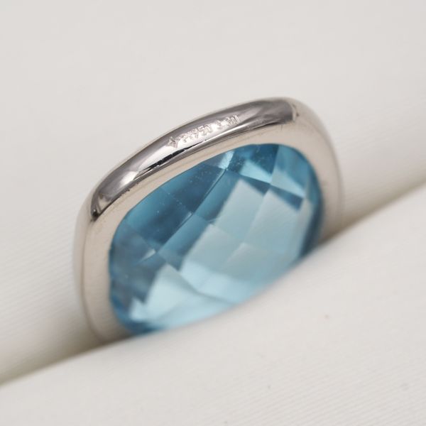 GSTV ピアス トパーズ 3.30ct/3.30ct 多面カット 一粒 チャーム Pt950
