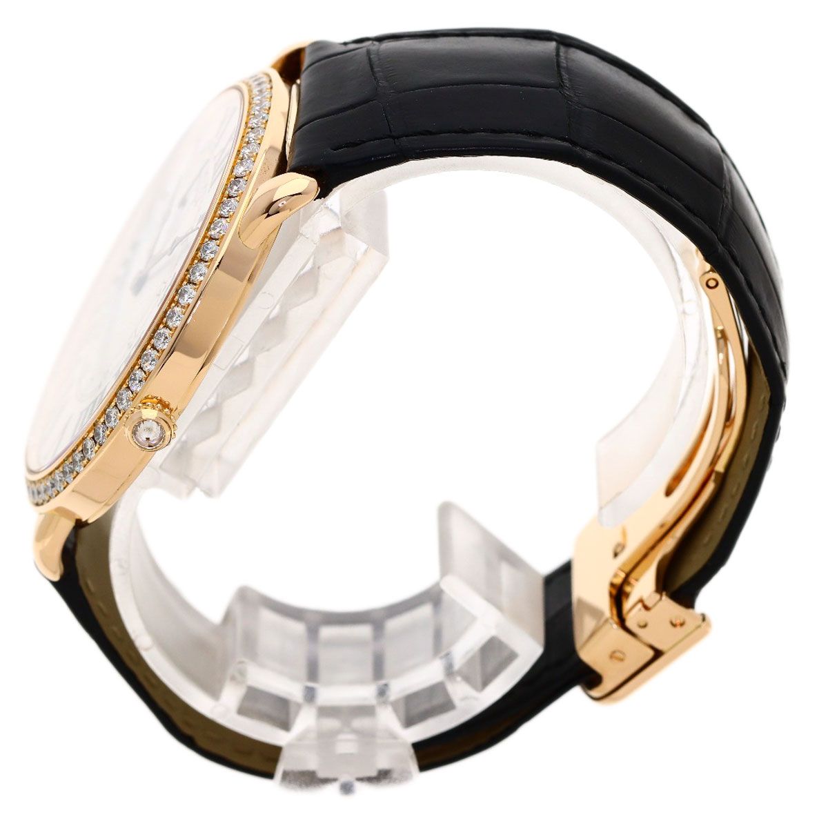 CARTIER カルティエ WR007001 ロンド ルイ カルティエ 腕時計 K18PG 革