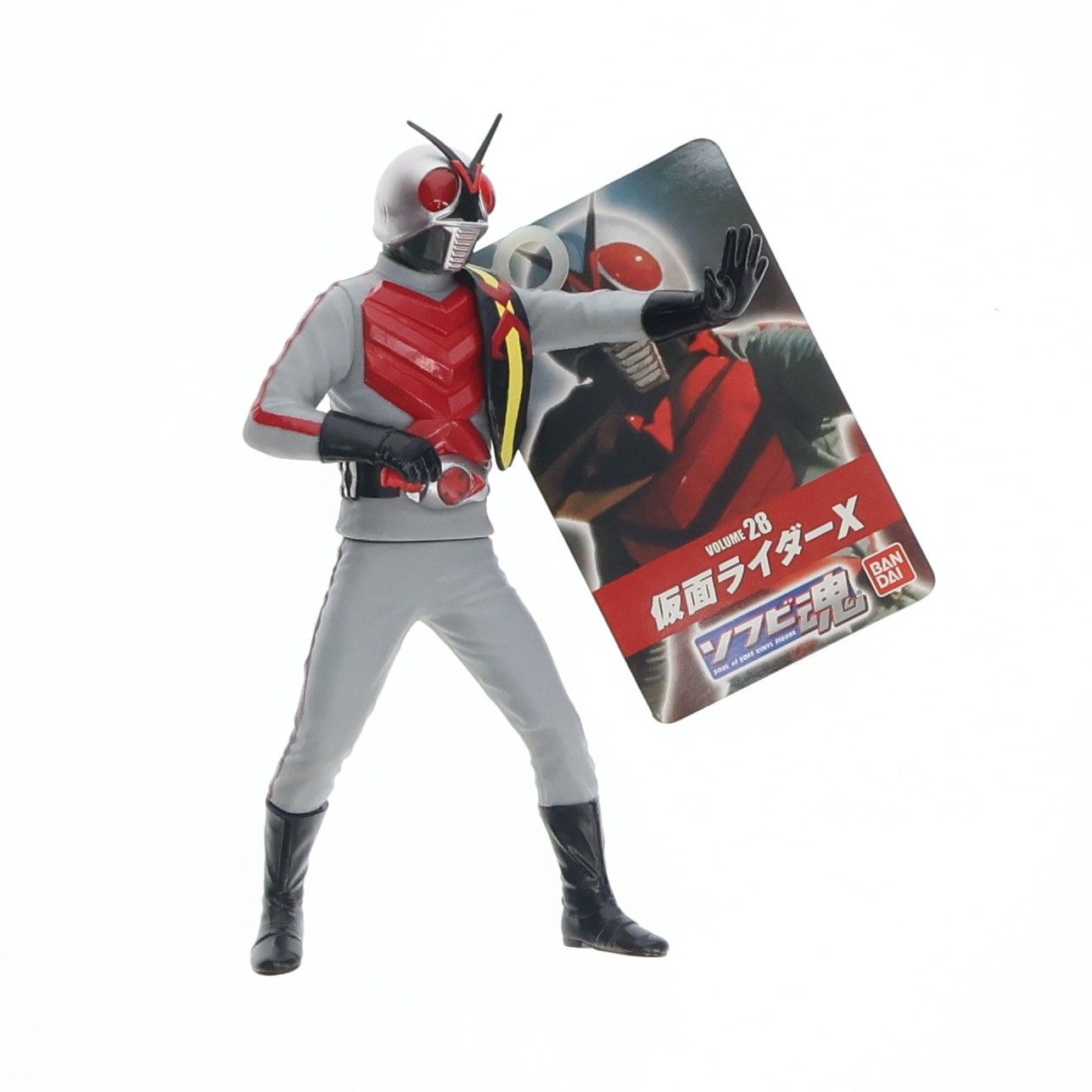 Soft Vinyl Spirit Vol.28 Kamen Rider X Producto completo Figura de vinilo suave Bandai