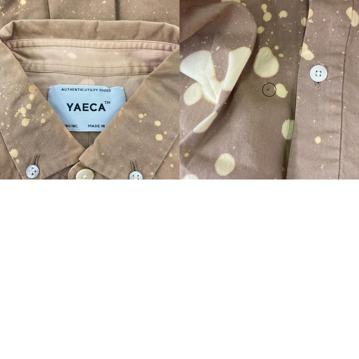 186000 現状品 YAECA ヤエカ 長袖シャツ コンフォートシャツ M