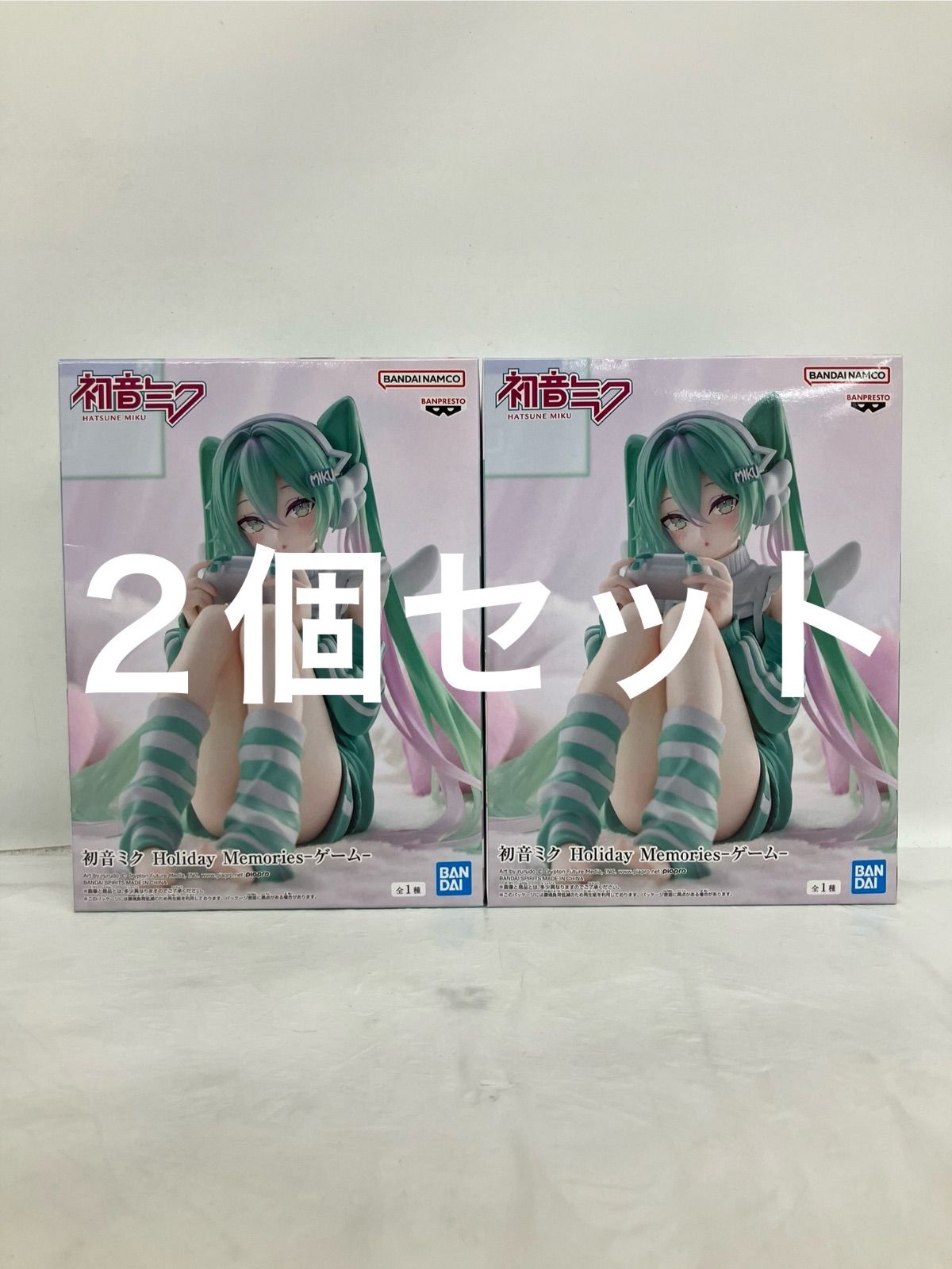未開封 初音ミク Holiday Memories ゲーム フィギュア 2個セット