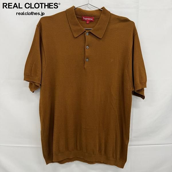 Supreme/シュプリーム Knit Polo /ニット ポロシャツ ブラウン/L