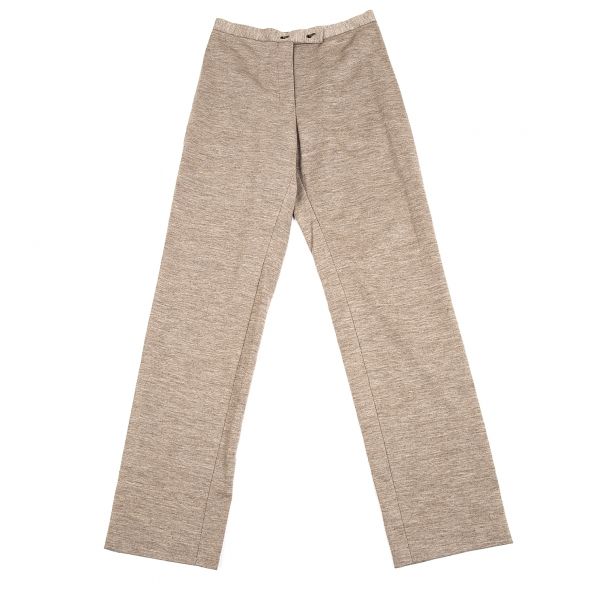 ジャンポールゴルチエ クラシックJean Paul GAULTIER CLASSIQUE ボンディング生地ストレートパンツ モカ40