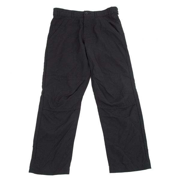 ブラック コムデギャルソンBLACK COMME des GARCONS ポリ製品染めバイカーニーパンツ 黒S