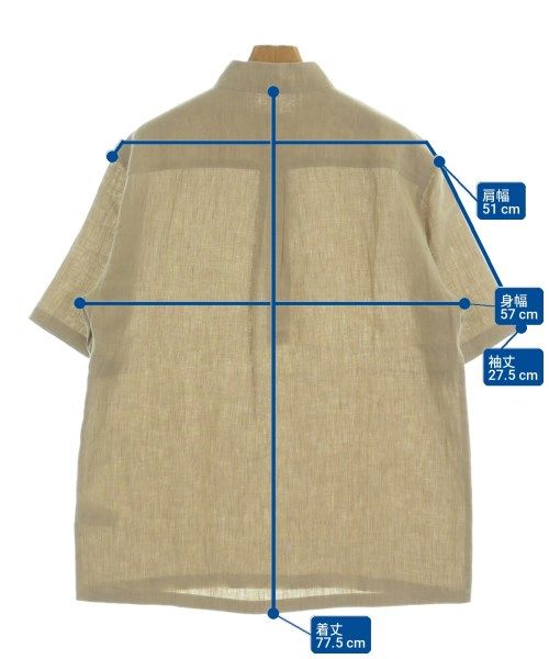 Loro Piana ロロピアーナ カジュアルシャツ M ベージュ 【古着】【中古】【送料無料】 Loro Piana カジュアルシャツ メンズ 【古着】【中古】【送料無料
