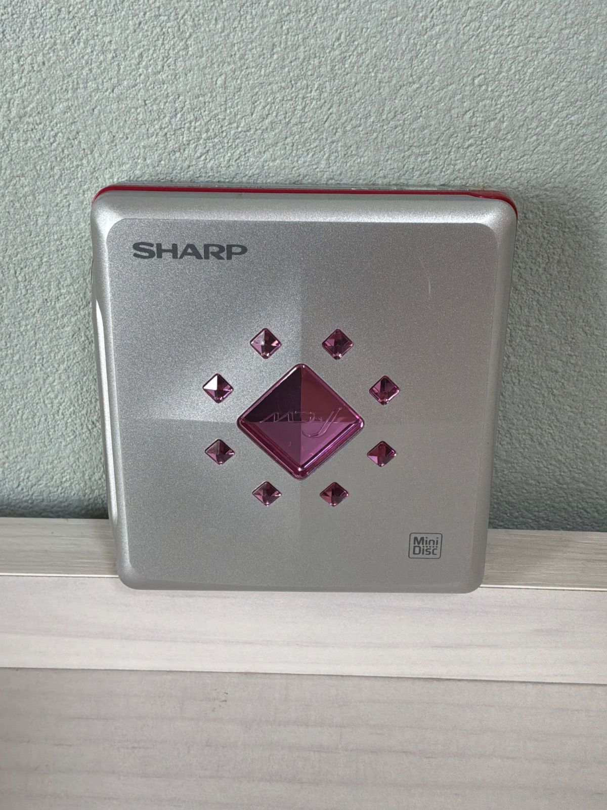 通電確認済み】SHARP シャープ ポータブルMDプレーヤー MD-ST700-P