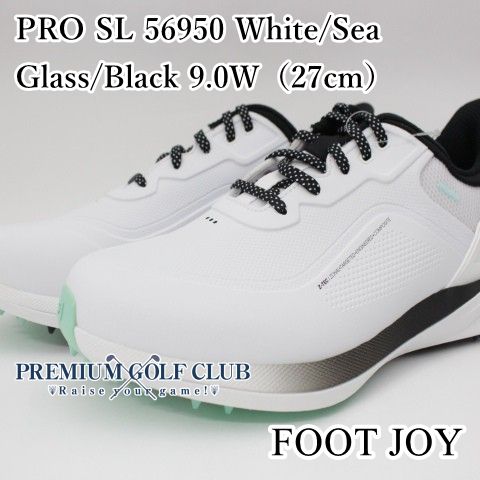 新品 フットジョイ プロ PRO SL 56950 ホワイト/Sea Glass/ブラック 9.0W（27cm） スパイクレス シューズ 2026年 日本未発売USモデル！ [4097]