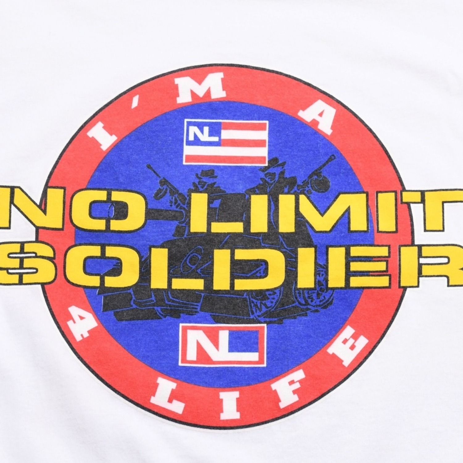 NO LIMIT ノーリミット Master P マスターピー 半袖 Tシャツ ホワイト レッド ブルー イエロー 美品 中古 4a005489 NO LIMIT ノーリミット Master P マスターピー 半袖 Tシャツ ホワイト レッド ブルー イエロー 美品 中古 4a005489