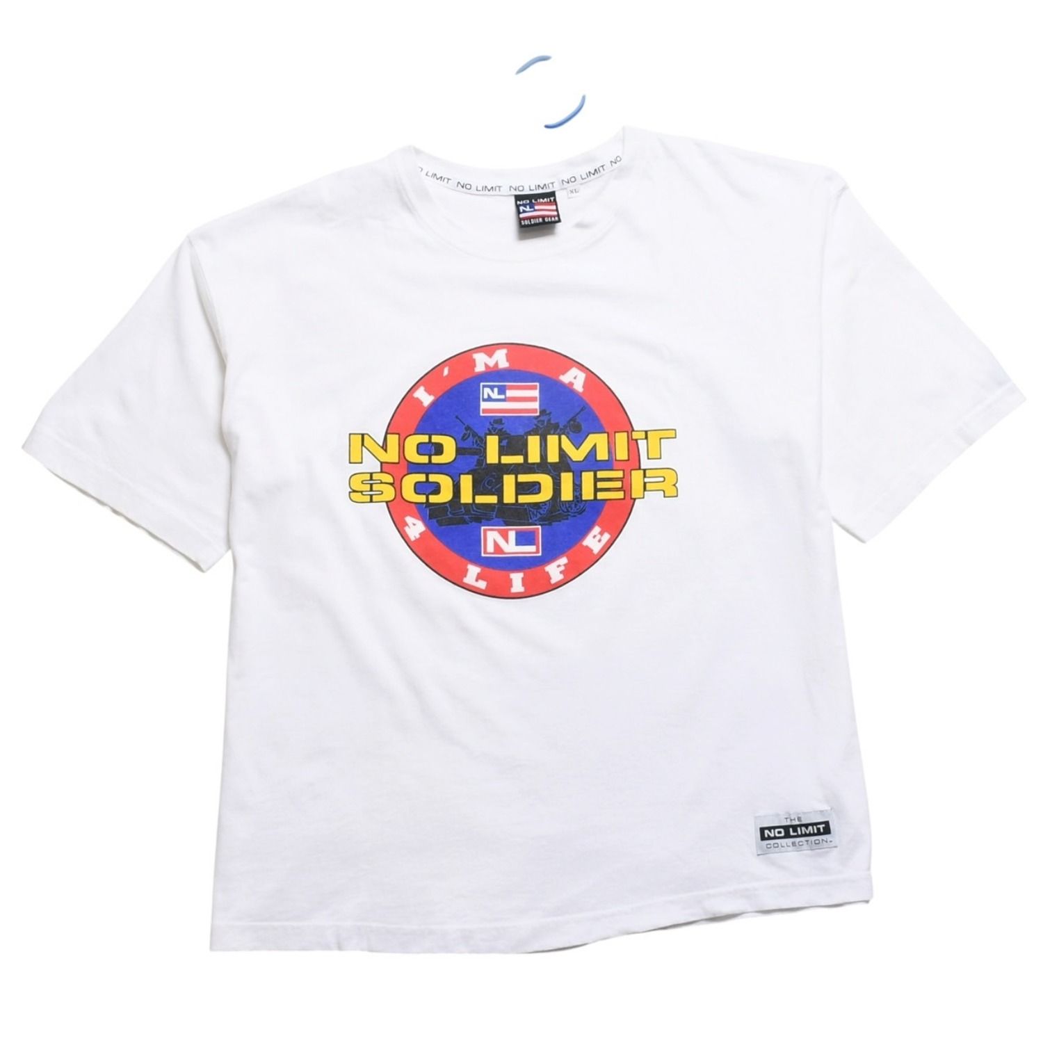 NO LIMIT ノーリミット Master P マスターピー 半袖 Tシャツ ホワイト レッド ブルー イエロー 美品 中古 4a005489