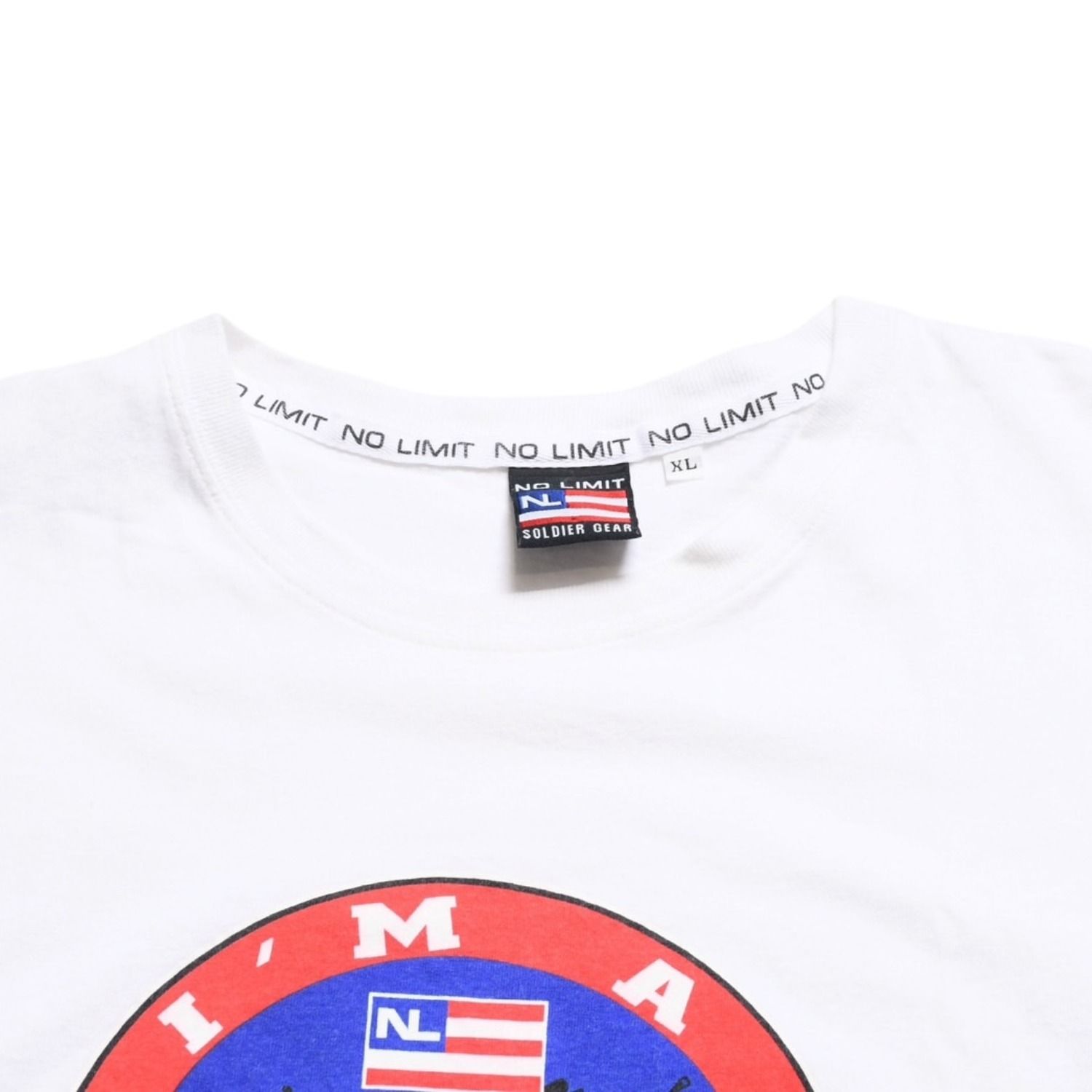 NO LIMIT ノーリミット Master P マスターピー 半袖 Tシャツ ホワイト レッド ブルー イエロー 美品 中古 4a005489 NO LIMIT ノーリミット Master P マスターピー 半袖 Tシャツ ホワイト レッド ブルー イエロー 美品 中古 4a005489