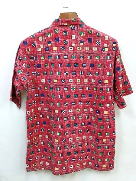 人気] reyn spooner レインスプーナー アロハシャツ S レッド系 プル