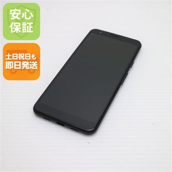 美品 Google Pixel 3a ジャストブラック スマホ 本体 白ロム 土日祝