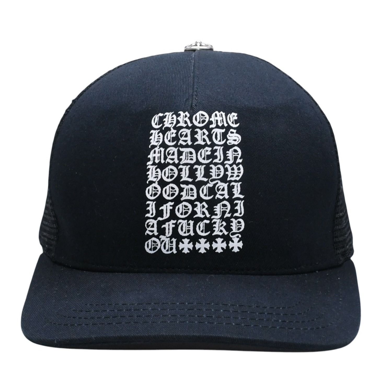 極美品 CHROME HEARTS クロムハーツ TRUCKER CAP EYECHART アイ