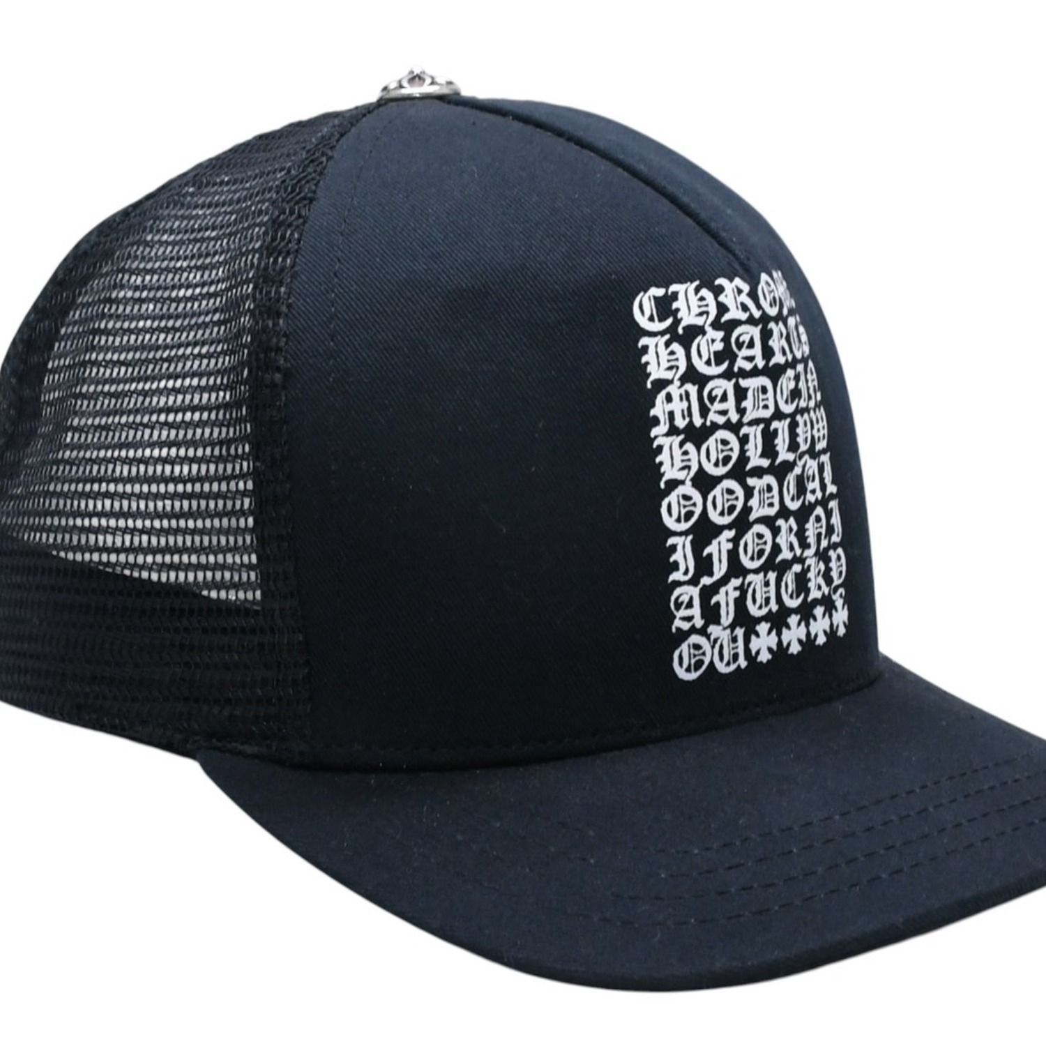 極美品 CHROME HEARTS クロムハーツ TRUCKER CAP EYECHART アイ
