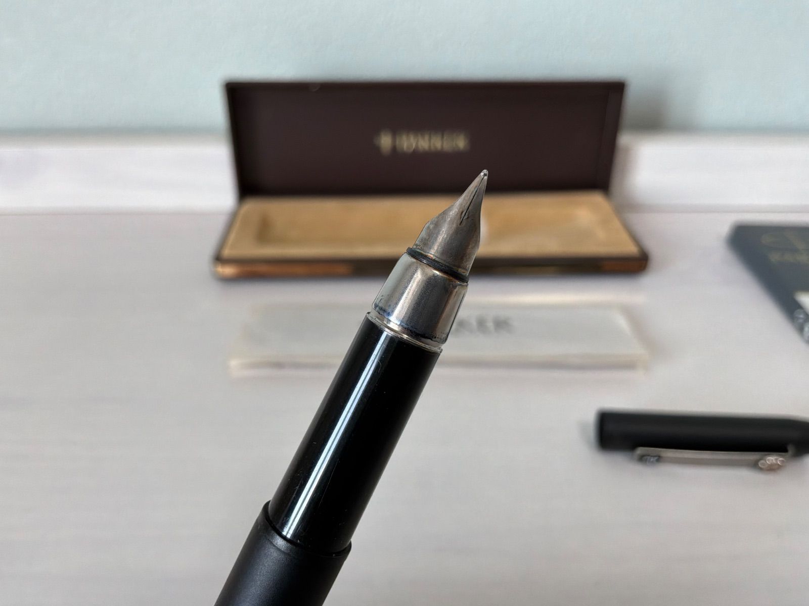 マ*と様 ヴィンテージ　パーカー　万年筆 希少】PARKER パーカー 25 万年筆 マットブラック 1970-80s
