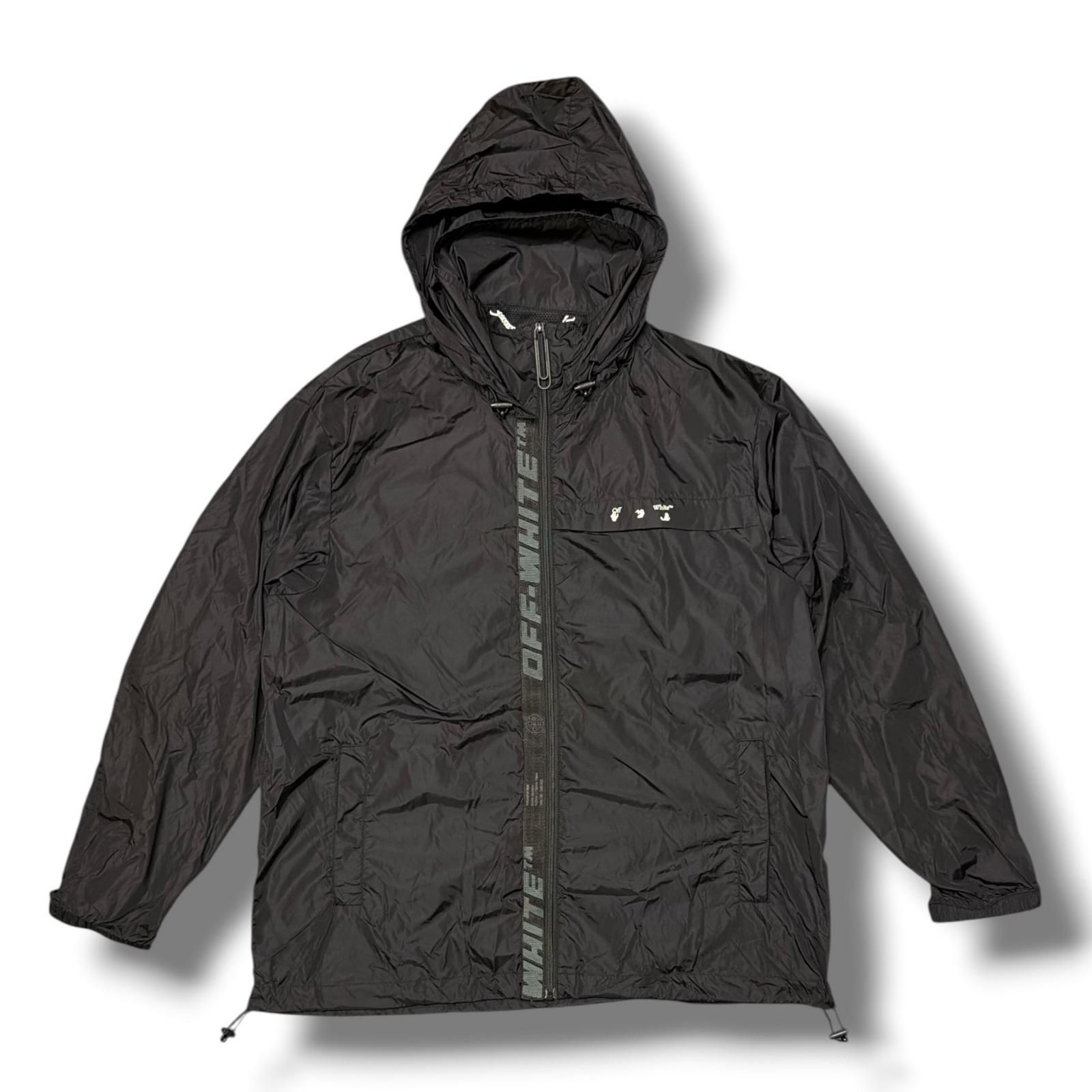 OFF-WHITE Logo Tape Windbreaker Jacket ロゴテープウィンド