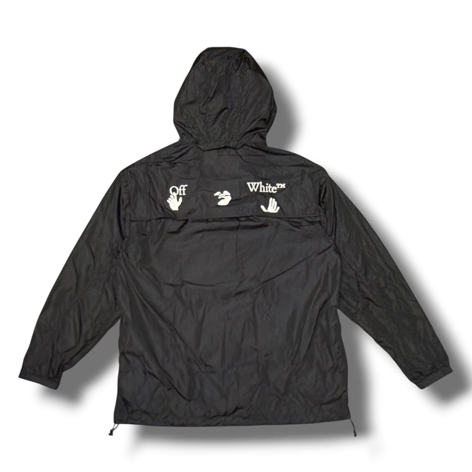 OFF-WHITE Logo Tape Windbreaker Jacket ロゴテープウィンド