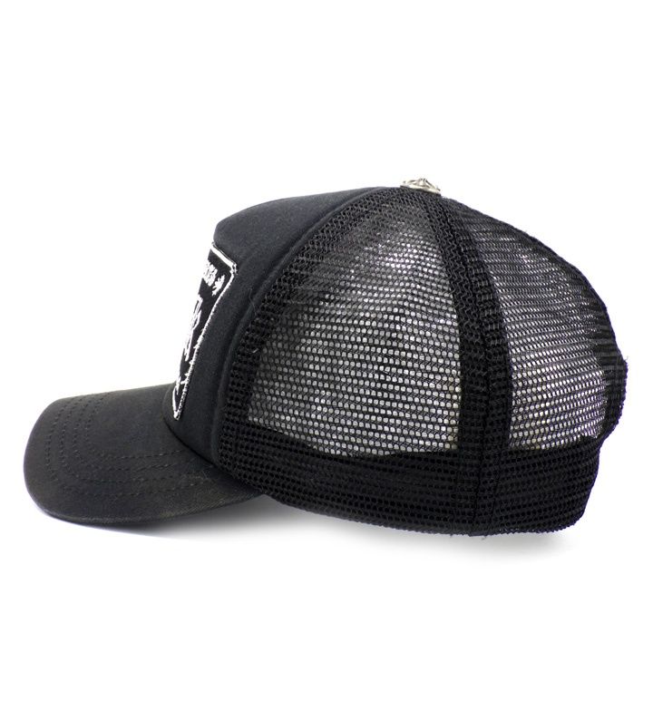 クロムハーツ CHROME HEARTS 【 FUCK TRUCKER CAP 】 FUCK 刺繍 ワッペン トラッカー キャップ w27635