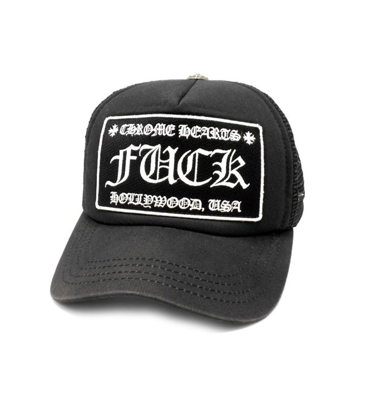 クロムハーツ CHROME HEARTS 【 FUCK TRUCKER CAP 】 FUCK 刺繍